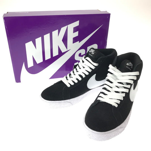 【中古美品】【メンズ】 NIKE SB ナイキエスビー ZOOM BLAZER MID 864349-002 ズーム ブレザー ミッド スニーカー 靴 160-261013-na-02-tagh サイズ：27cm US 9 カラー：BLACK/WHITE 万代Net店