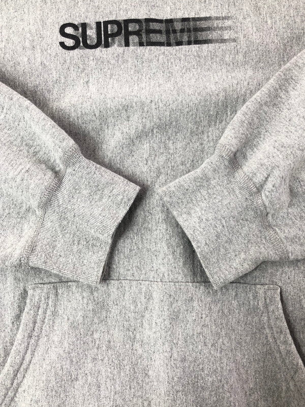 【メンズ】 SUPREME シュプリーム 23SS MOTION LOGO HOODED SWEATSHIRT 23SS モーション ロゴ フーデッド スウェット 149-201023-ty-26-tagh サイズ：L カラー：グレー 万代Net店