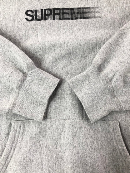 【メンズ】 SUPREME シュプリーム 23SS MOTION LOGO HOODED SWEATSHIRT 23SS モーション ロゴ フーデッド スウェット 149-201023-ty-26-tagh サイズ：L カラー：グレー 万代Net店