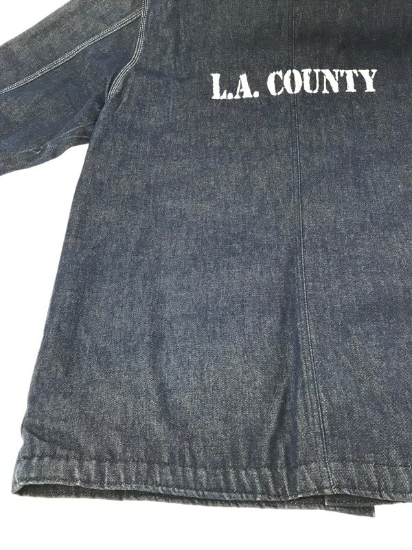 【中古品】【メンズ】 COUNTY ISSUE カウンティ イシュー L.A. COUNTY DENIM COVER ALL エルエー カウンティ デニム カバーオール 146-261017-ty-06-tagh サイズ：M カラー：インディゴ 万代Net店