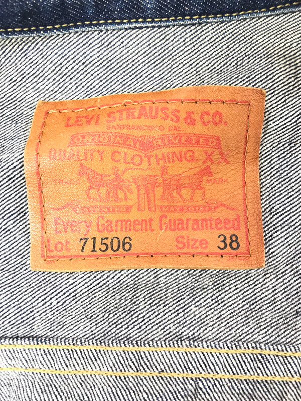 【中古品】【メンズ】 LEVI'S リーバイス 94'S 1ST MODEL BIG E DENIM JACKET 71506 XX 94年代 1ST 復刻 ビッグイー デニム ジャケット 146-261017-ty-01-tagh サイズ：38 カラー：インディゴ 万代Net店