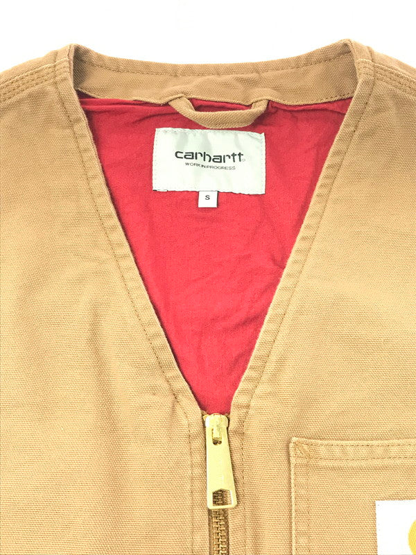 【中古品】【メンズ】 CARHARTT WIP カーハート ワークインプログレス DUCK VEST I031521.HZ.02.03 ダックベスト アウター 142-261020-na-13-tagh サイズ：S カラー：ブラウン 万代Net店
