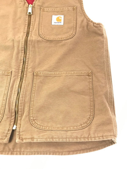 【中古品】【メンズ】 CARHARTT WIP カーハート ワークインプログレス DUCK VEST I031521.HZ.02.03 ダックベスト アウター 142-261020-na-13-tagh サイズ：S カラー：ブラウン 万代Net店