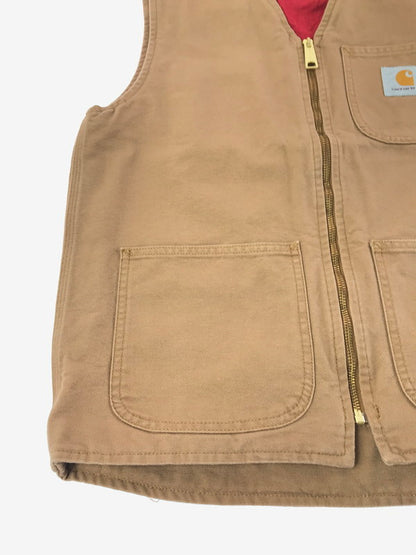 【中古品】【メンズ】 CARHARTT WIP カーハート ワークインプログレス DUCK VEST I031521.HZ.02.03 ダックベスト アウター 142-261020-na-13-tagh サイズ：S カラー：ブラウン 万代Net店