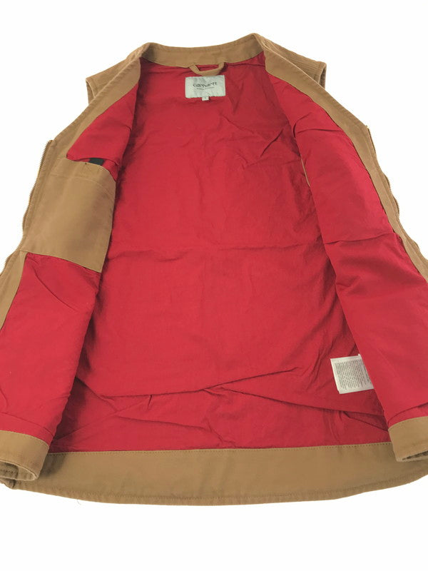 【中古品】【メンズ】 CARHARTT WIP カーハート ワークインプログレス DUCK VEST I031521.HZ.02.03 ダックベスト アウター 142-261020-na-13-tagh サイズ：S カラー：ブラウン 万代Net店
