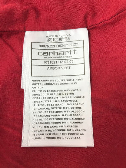 【中古品】【メンズ】 CARHARTT WIP カーハート ワークインプログレス DUCK VEST I031521.HZ.02.03 ダックベスト アウター 142-261020-na-13-tagh サイズ：S カラー：ブラウン 万代Net店