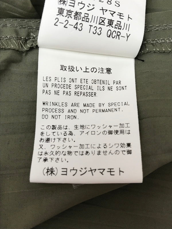 【現状渡し品】【メンズ】 Y'S ワイズ WRINKLE TEXTURE TACTICAL PANTS YG-P43-631 カーゴパンツ ボトムス 151-261020-na-26-tagh サイズ：3 カラー：カーキ 万代Net店