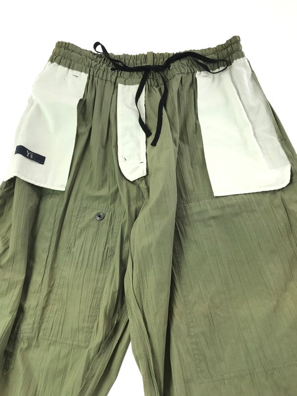 【現状渡し品】【メンズ】 Y'S ワイズ WRINKLE TEXTURE TACTICAL PANTS YG-P43-631 カーゴパンツ ボトムス 151-261020-na-26-tagh サイズ：3 カラー：カーキ 万代Net店