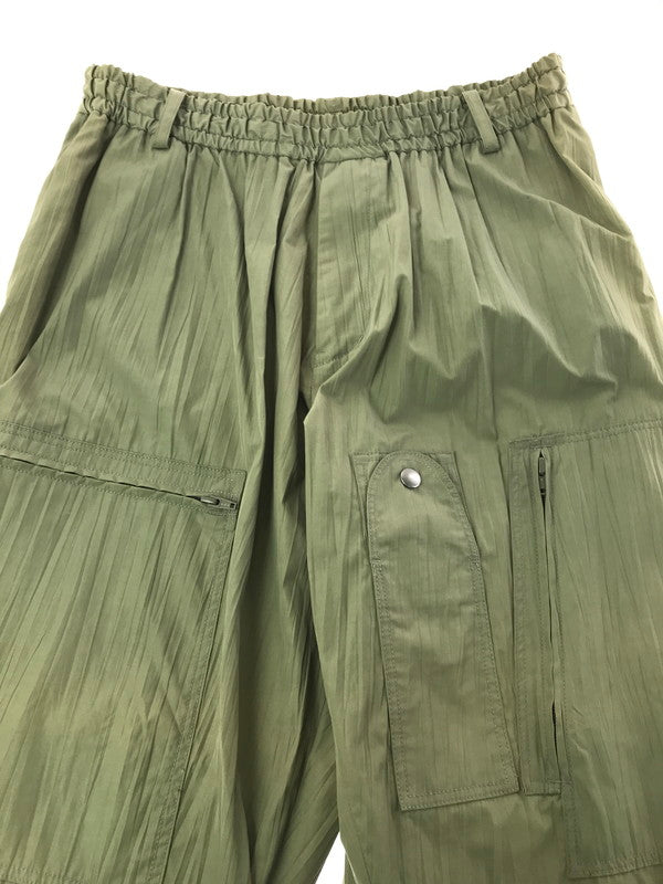 【現状渡し品】【メンズ】 Y'S ワイズ WRINKLE TEXTURE TACTICAL PANTS YG-P43-631 カーゴパンツ ボトムス 151-261020-na-26-tagh サイズ：3 カラー：カーキ 万代Net店