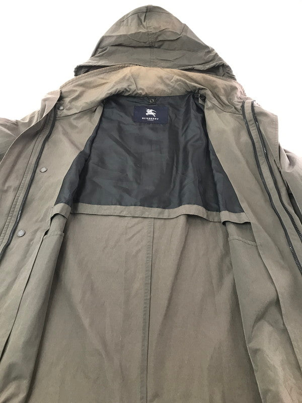 【現状渡し品】【メンズ】 BURBERRY バーバリー NYLON COAT BBB38-933-07 ナイロン コート アウター 141-261017-ty-19-tagh サイズ：LL カラー：チャコール 万代Net店