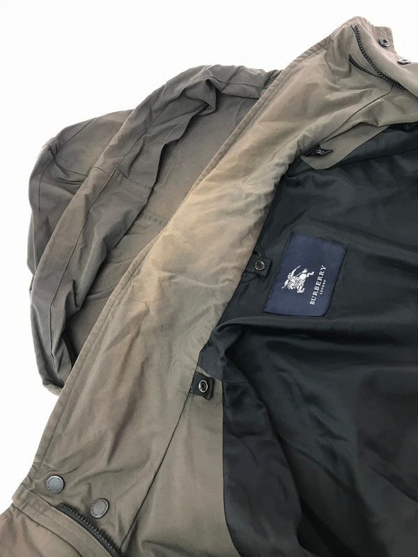 【現状渡し品】【メンズ】 BURBERRY バーバリー NYLON COAT BBB38-933-07 ナイロン コート アウター 141-261017-ty-19-tagh サイズ：LL カラー：チャコール 万代Net店