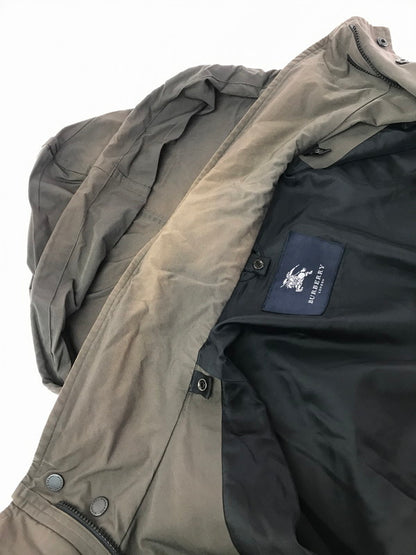 【現状渡し品】【メンズ】 BURBERRY バーバリー NYLON COAT BBB38-933-07 ナイロン コート アウター 141-261017-ty-19-tagh サイズ：LL カラー：チャコール 万代Net店