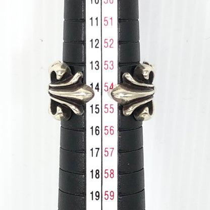 【中古品】【メンズ】 CHROME HEARTS クロムハーツ DOUBLE FLORAL CROSS RING 92 08刻印 ダブル フローラル クロス リング 指輪 アクセサリー 190-261028-rt-15-tagh カラー：シルバー 万代Net店