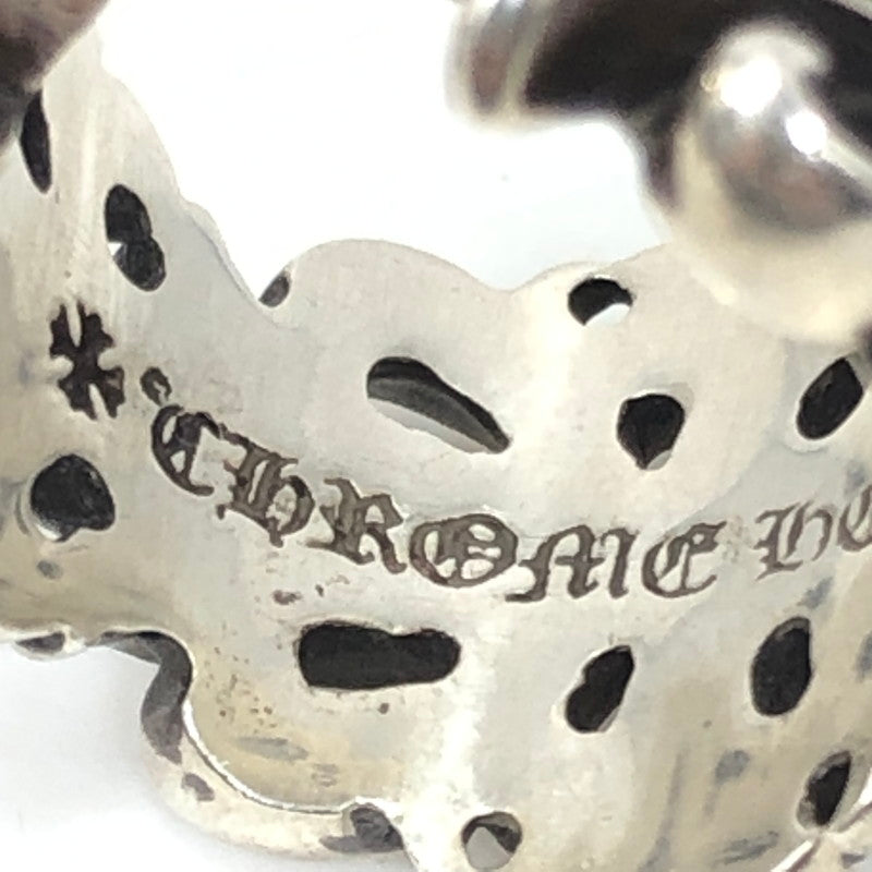 【中古品】【メンズ】 CHROME HEARTS クロムハーツ DOUBLE FLORAL CROSS RING 92 08刻印 ダブル フローラル クロス リング 指輪 アクセサリー 190-261028-rt-15-tagh カラー：シルバー 万代Net店