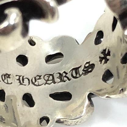 【中古品】【メンズ】 CHROME HEARTS クロムハーツ DOUBLE FLORAL CROSS RING 92 08刻印 ダブル フローラル クロス リング 指輪 アクセサリー 190-261028-rt-15-tagh カラー：シルバー 万代Net店