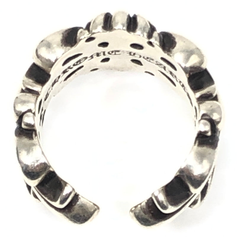 【中古品】【メンズ】 CHROME HEARTS クロムハーツ DOUBLE FLORAL CROSS RING 92 08刻印 ダブル フローラル クロス リング 指輪 アクセサリー 190-261028-rt-15-tagh カラー：シルバー 万代Net店