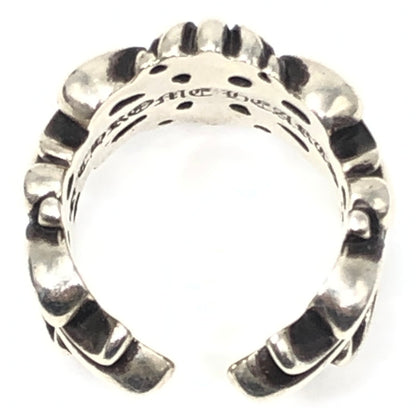 【中古品】【メンズ】 CHROME HEARTS クロムハーツ DOUBLE FLORAL CROSS RING 92 08刻印 ダブル フローラル クロス リング 指輪 アクセサリー 190-261028-rt-15-tagh カラー：シルバー 万代Net店