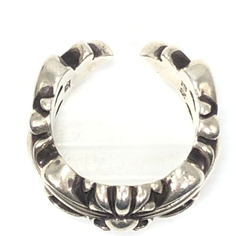 【中古品】【メンズ】 CHROME HEARTS クロムハーツ DOUBLE FLORAL CROSS RING 92 08刻印 ダブル フローラル クロス リング 指輪 アクセサリー 190-261028-rt-15-tagh カラー：シルバー 万代Net店