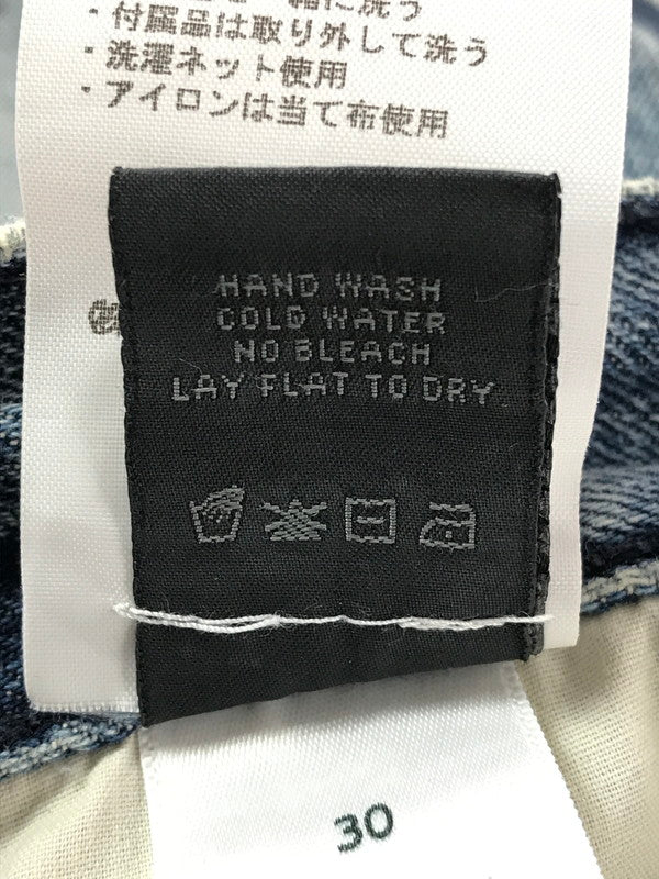 【中古品】【メンズ】 RTA アールティーエー×MAXFIELD マックスフィールド 18SS HAND-PAINTED SKINNY JEANS MS7921-2LTBLU ハンド ペイント スキニー ジーンズ デニムパンツ ボトムス 152-261020-na-22-tagh サイズ：30 カラー：インディゴ 万代Net店