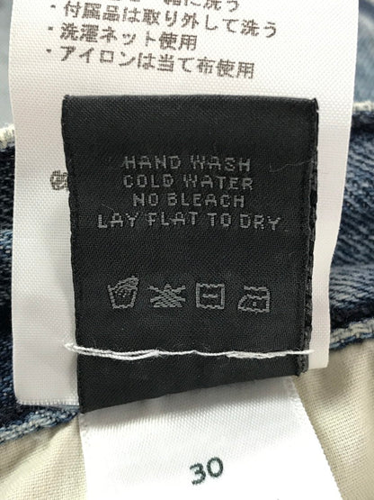 【中古品】【メンズ】 RTA アールティーエー×MAXFIELD マックスフィールド 18SS HAND-PAINTED SKINNY JEANS MS7921-2LTBLU ハンド ペイント スキニー ジーンズ デニムパンツ ボトムス 152-261020-na-22-tagh サイズ：30 カラー：インディゴ 万代Net店