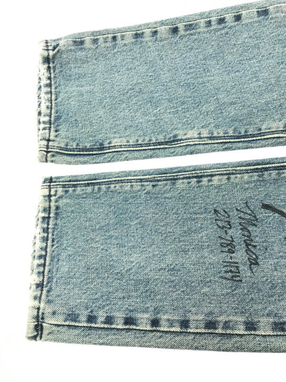 【中古品】【メンズ】 RTA アールティーエー×MAXFIELD マックスフィールド 18SS HAND-PAINTED SKINNY JEANS MS7921-2LTBLU ハンド ペイント スキニー ジーンズ デニムパンツ ボトムス 152-261020-na-22-tagh サイズ：30 カラー：インディゴ 万代Net店