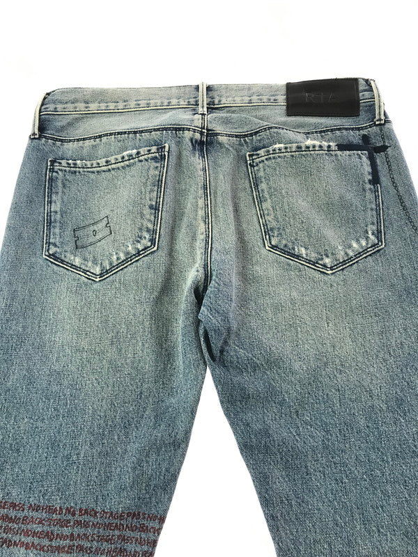 【中古品】【メンズ】 RTA アールティーエー×MAXFIELD マックスフィールド 18SS HAND-PAINTED SKINNY JEANS MS7921-2LTBLU ハンド ペイント スキニー ジーンズ デニムパンツ ボトムス 152-261020-na-22-tagh サイズ：30 カラー：インディゴ 万代Net店