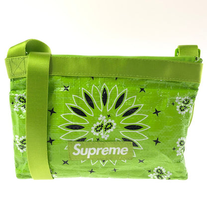 【中古品】【メンズ】 SUPREME シュプリーム 21SS BANDANDA TARP SIDE BAG 21年春夏 バンダナ タープ サイド バッグ ショルダーバッグ 鞄 149-201023-ty-35-tagh カラー：ライムグリーン 万代Net店