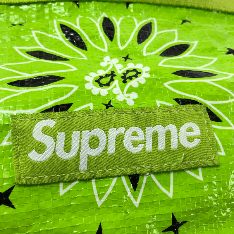 【中古品】【メンズ】 SUPREME シュプリーム 21SS BANDANDA TARP SIDE BAG 21年春夏 バンダナ タープ サイド バッグ ショルダーバッグ 鞄 149-201023-ty-35-tagh カラー：ライムグリーン 万代Net店