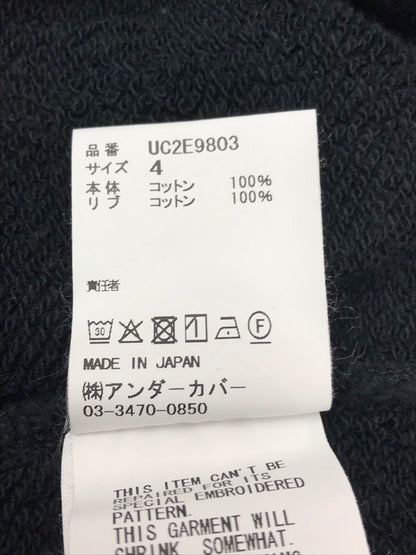 【中古品】【メンズ】 UNDERCOVER アンダーカバー×KUROSAWA FILM STUDIO クロサワフィルムスタジオ CREWNECK SWEATSHIRT UC2E9803 クルーネック スウェットシャツ トレーナー 141-261019-na-12-tagh サイズ：4 カラー：ブラック 万代Net店