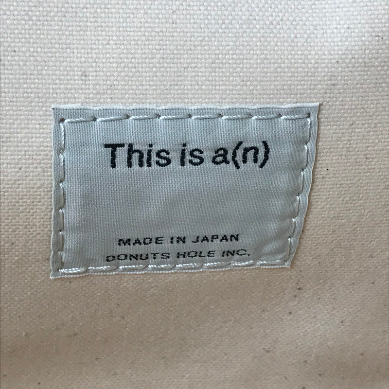【中古美品】【メンズ】 THIS IS A(N) ディスイズアン×CREEK ANGLER'S DEVICE クリーク アングラーズ デバイス BASE FIELD TOTE ベース フィールド トートバッグ カバン 188-261014-na-27-tagh カラー：WHITE/FOREST GREEN 万代Net店