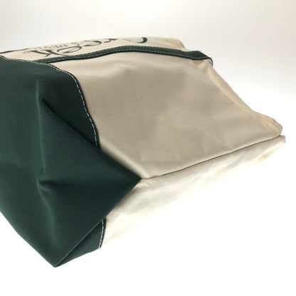 【中古美品】【メンズ】 THIS IS A(N) ディスイズアン×CREEK ANGLER'S DEVICE クリーク アングラーズ デバイス BASE FIELD TOTE ベース フィールド トートバッグ カバン 188-261014-na-27-tagh カラー：WHITE/FOREST GREEN 万代Net店