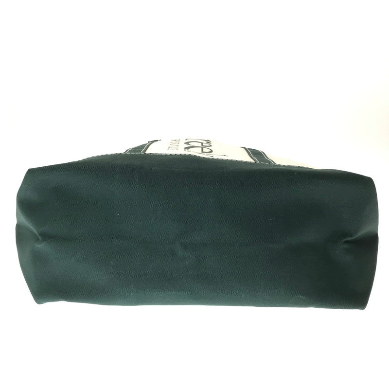 【中古美品】【メンズ】 THIS IS A(N) ディスイズアン×CREEK ANGLER'S DEVICE クリーク アングラーズ デバイス BASE FIELD TOTE ベース フィールド トートバッグ カバン 188-261014-na-27-tagh カラー：WHITE/FOREST GREEN 万代Net店