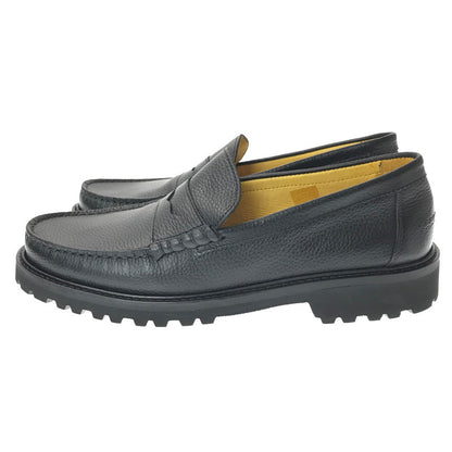 【中古美品】【メンズ】 PADMORE & BARNES パドモア＆バーンズ COIN LOAFER コインローファー 靴 164-261013-na-01-tagh サイズ：9 カラー：SIRIA NEGRO 万代Net店
