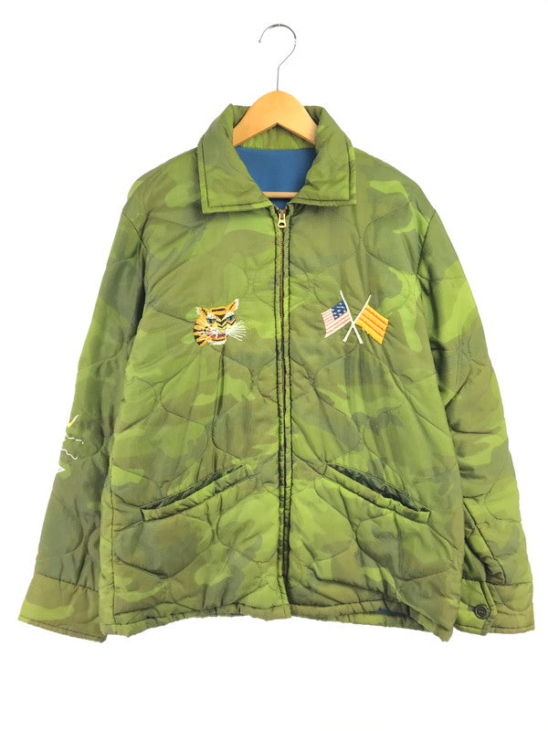 【中古品】【メンズ】 TAILOR 東洋 テーラー トウヨウ VIETNAM JACKET TT11594 ベトナム ジャケット 福×DANANG ベトジャン スカジャン 145-261017-ty-09-tagh サイズ：L カラー：グリーン/ブルー 万代Net店