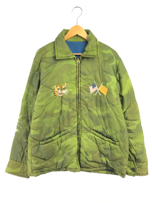 【中古品】【メンズ】 TAILOR 東洋 テーラー トウヨウ VIETNAM JACKET TT11594 ベトナム ジャケット 福×DANANG ベトジャン スカジャン 145-261017-ty-09-tagh サイズ：L カラー：グリーン/ブルー 万代Net店