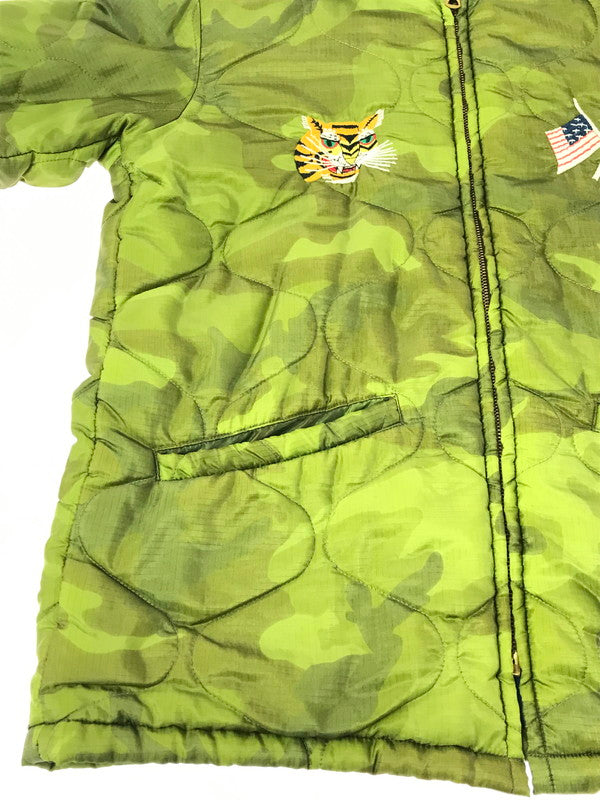 【中古品】【メンズ】 TAILOR 東洋 テーラー トウヨウ VIETNAM JACKET TT11594 ベトナム ジャケット 福×DANANG ベトジャン スカジャン 145-261017-ty-09-tagh サイズ：L カラー：グリーン/ブルー 万代Net店