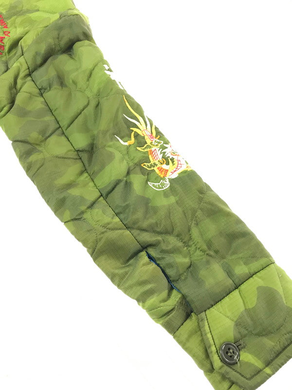 【中古品】【メンズ】 TAILOR 東洋 テーラー トウヨウ VIETNAM JACKET TT11594 ベトナム ジャケット 福×DANANG ベトジャン スカジャン 145-261017-ty-09-tagh サイズ：L カラー：グリーン/ブルー 万代Net店