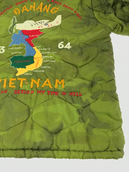 【中古品】【メンズ】 TAILOR 東洋 テーラー トウヨウ VIETNAM JACKET TT11594 ベトナム ジャケット 福×DANANG ベトジャン スカジャン 145-261017-ty-09-tagh サイズ：L カラー：グリーン/ブルー 万代Net店