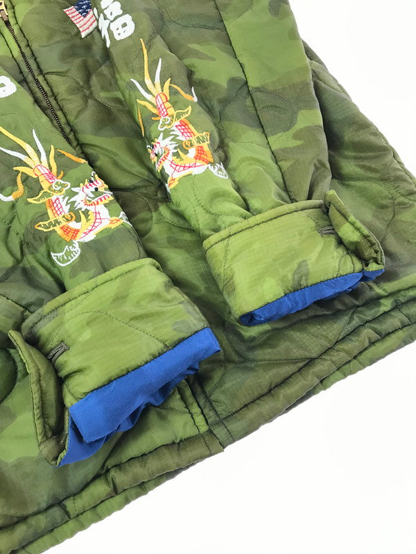 【中古品】【メンズ】 TAILOR 東洋 テーラー トウヨウ VIETNAM JACKET TT11594 ベトナム ジャケット 福×DANANG ベトジャン スカジャン 145-261017-ty-09-tagh サイズ：L カラー：グリーン/ブルー 万代Net店