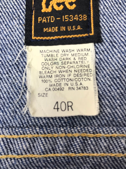 【中古品】【メンズ】 LEE リー 80'S USA DENIM JACKET 220-2647 PATD-153438 80年代 USA製 デニム ジャケット 146-261017-ty-04-tagh サイズ：40 カラー：インディゴ 万代Net店