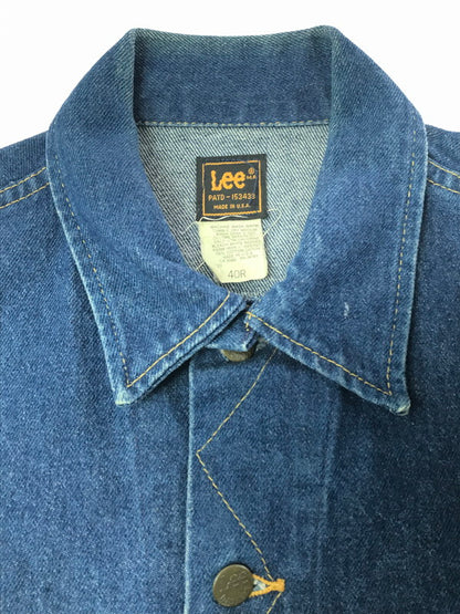 【中古品】【メンズ】 LEE リー 80'S USA DENIM JACKET 220-2647 PATD-153438 80年代 USA製 デニム ジャケット 146-261017-ty-04-tagh サイズ：40 カラー：インディゴ 万代Net店