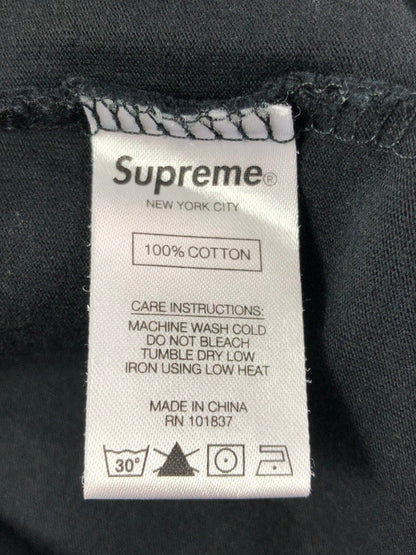 【中古品】【メンズ】 SUPREME シュプリーム 21SS FLORAL APPLIQUE S/S TOP 21年春夏 フローラル アップリケ 半袖 Tシャツ トップス 149-201023-ty-22-tagh サイズ：XL カラー：ブラック 万代Net店