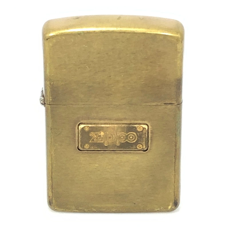 【中古品】【メンズ】 ZIPPO ジッポ BRASS OIL LIGHTER 1989年製 ブラス オイル ライター 喫煙具 206-261030-rt-15-tagh カラー：ゴールド 万代Net店