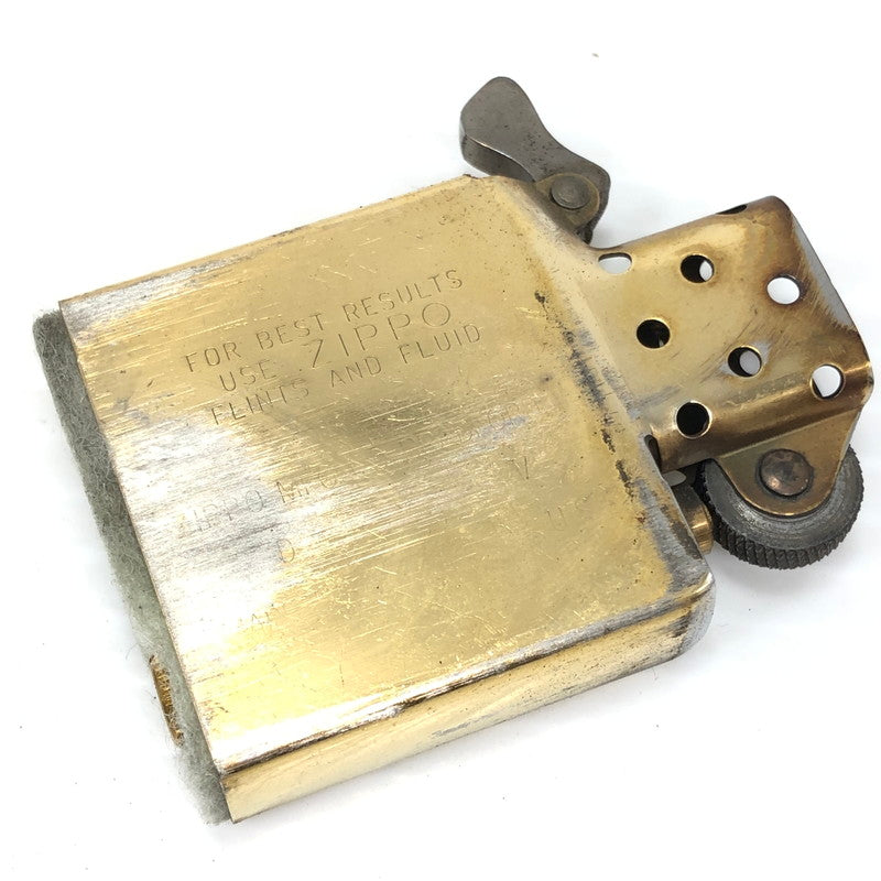 【中古品】【メンズ】 ZIPPO ジッポ BRASS OIL LIGHTER 1989年製 ブラス オイル ライター 喫煙具 206-261030-rt-15-tagh カラー：ゴールド 万代Net店