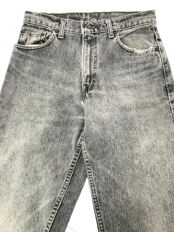 【中古品】【メンズ】 LEVI'S リーバイス 550 BLACK DENIM PANTS 550-4858 ブラック デニムパンツ USA製 92年製 先染め ボトムス 157-261020-na-25-tagh サイズ：W30 L32 カラー：ブラック 万代Net店