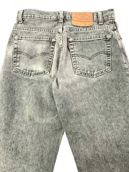 【中古品】【メンズ】 LEVI'S リーバイス 550 BLACK DENIM PANTS 550-4858 ブラック デニムパンツ USA製 92年製 先染め ボトムス 157-261020-na-25-tagh サイズ：W30 L32 カラー：ブラック 万代Net店