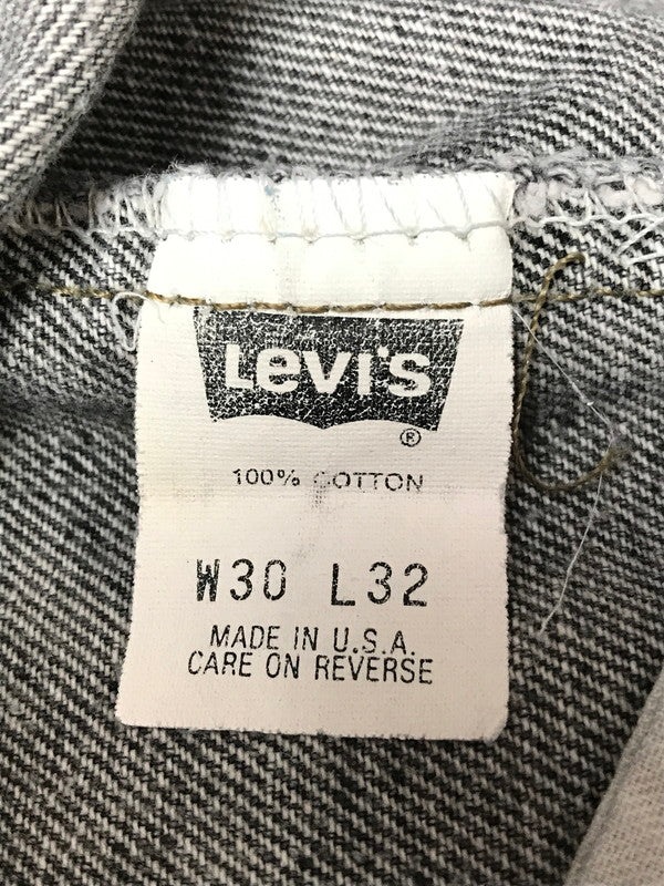 【中古品】【メンズ】 LEVI'S リーバイス 550 BLACK DENIM PANTS 550-4858 ブラック デニムパンツ USA製 92年製 先染め ボトムス 157-261020-na-25-tagh サイズ：W30 L32 カラー：ブラック 万代Net店