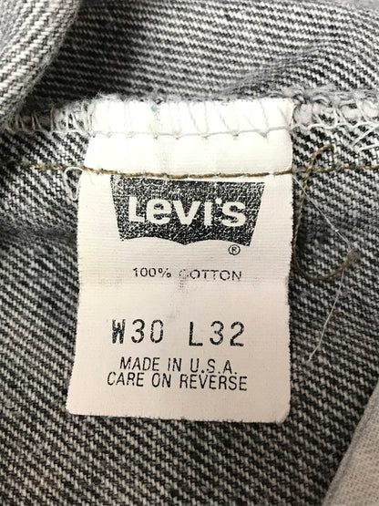 【中古品】【メンズ】 LEVI'S リーバイス 550 BLACK DENIM PANTS 550-4858 ブラック デニムパンツ USA製 92年製 先染め ボトムス 157-261020-na-25-tagh サイズ：W30 L32 カラー：ブラック 万代Net店