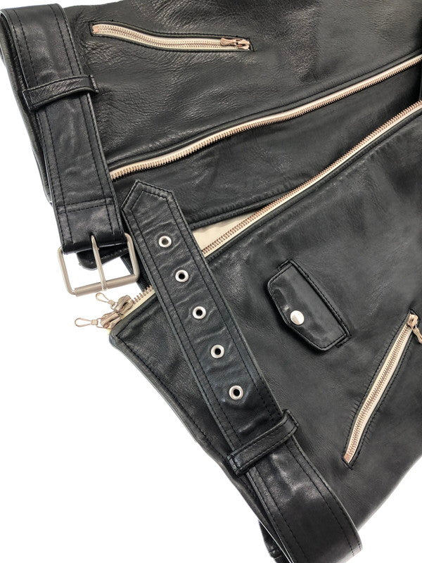 【現状渡し品】【メンズ】 DIGAWEL ディガウェル HORSE LEATHER DOUBLE RIDERS JACKET ホースレザー ダブル ライダース ジャケット アウター 140-261019-ty-01-tagh サイズ：2 カラー：ブラック 万代Net店