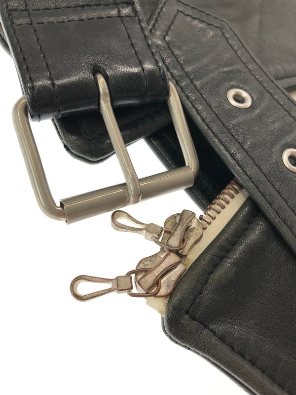 【現状渡し品】【メンズ】 DIGAWEL ディガウェル HORSE LEATHER DOUBLE RIDERS JACKET ホースレザー ダブル ライダース ジャケット アウター 140-261019-ty-01-tagh サイズ：2 カラー：ブラック 万代Net店
